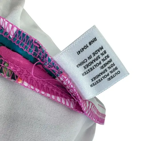 Lady Hagen Bright Tropical Floral Stretchy Shorts Mini Athletic Tennis Skirt 10