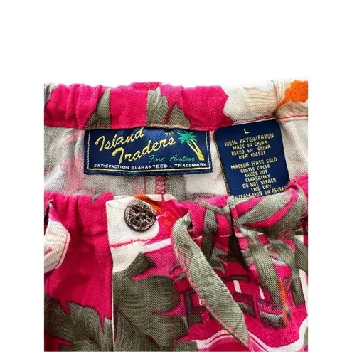 Island Traders wide legs Crop Capri pants size L Black Size L