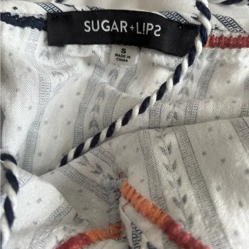 Sugar Lips  Striped Halter Top