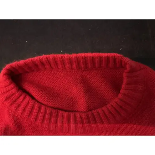 Mardel Graphic Sweater Womens XL Short Sleeve Oversized Knit Pullover Red