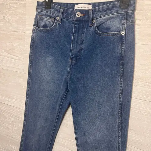 Something Navy Tall Long High Rise Stretch Slit Hem Skinny Jeans Size 2