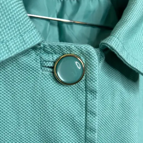 East 5th Woman Button Front Blazer Jacket Size 2X Blue Green Color? 3/4 sleeves