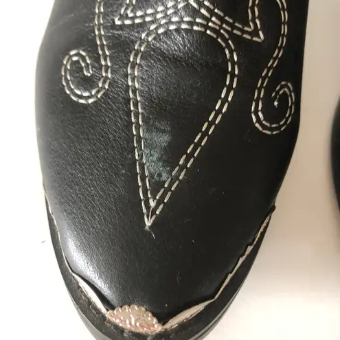 Spell and The Gypsy Cactus Rose Black Leather Detail Women Ankle Boots Size 7