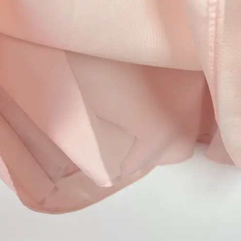 Alfred Sung NWT Draped Faux Wrap Cocktail Dress With Pockets Blush Size 0 D777