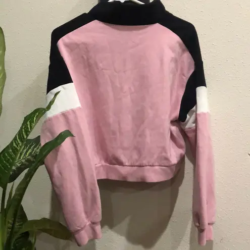 H&M 🦋4/$25  Divided zip crop sweatshirt size L