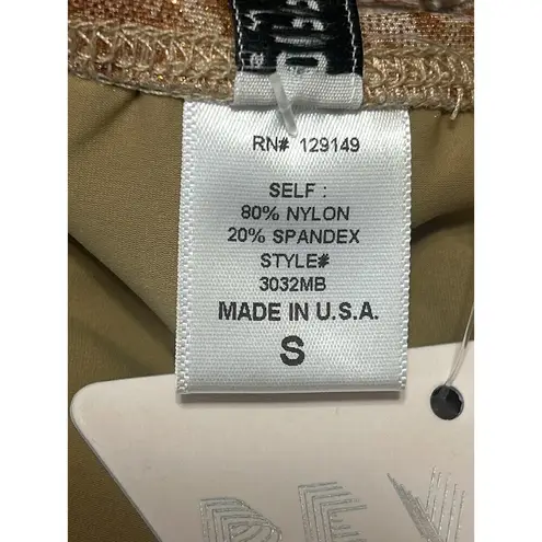 NEW Dippin Daisy's Tan Snakeskin Animal Print Low Waist Bikini Bottom Swimwear S