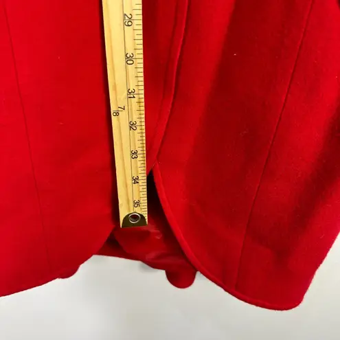 Kathryn Dianos Red Wool Cashmere Coat 6 Vtg 80s Power Dressing Old Money Chic