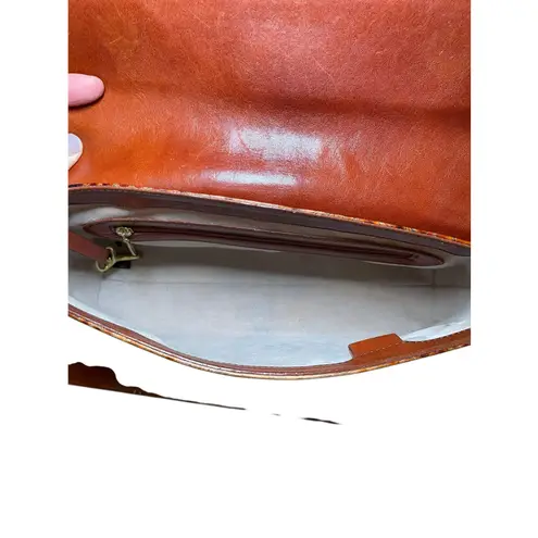 Brahmin Crocodile Embossed Daria Ombre Y2K Baguette Shoulder Bag