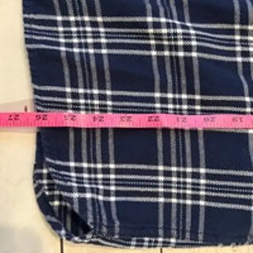 Levi's  Womens Navy & White Shacket Button Up Size Medium Standard Fit Western