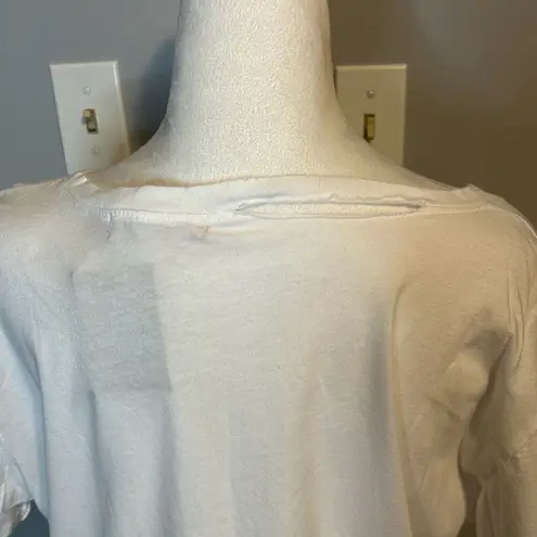 🆕 n: philanthropy Harlow distressed BFF white tshirt XS BIN G