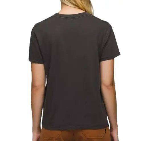 prAna Black Everyday Vintage Washed Short Sleeve Crewneck Top ~ Women's XS