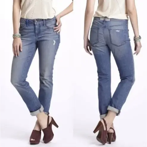 Holding Horses Paint Splatter Design Distressed Skinny Jeans, Size 26 Petite