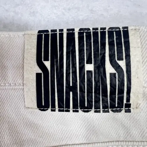 MOTHER Snacks The Side Dish Cargo Skimp Jeans White Baggy Sz 29 NWT $330 USA