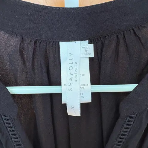 Seafolly Australia Black Sleeveless V-Neck Mini Dress - Size M