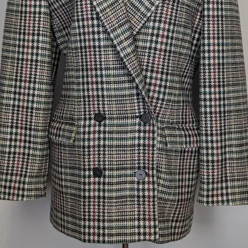 American Vintage Vintage Prisma Houndstooth Multicolored Tweed Black and White Blazer