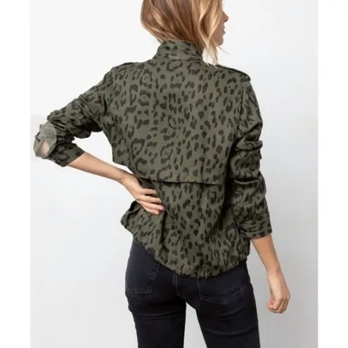 Rails Green Leopard Bomber Jacket