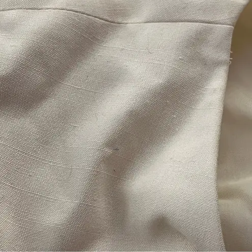 Vtg 80s Yves Cossette Depeche Mode Wrap Belted Dress Faux Two Piece Stripe 6 Tan