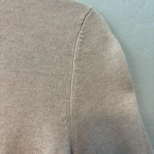 Motherhood Maternity beige long sleeve crew neck knit sweater size small