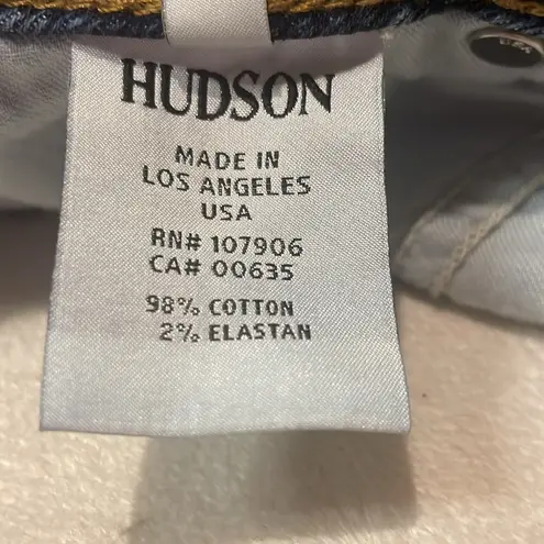 Hudson Jeans Hudson- Croxley Mid Thigh Denim Cuffed Shorts Medium Wash- Size 28