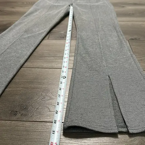 Maeve Anthropologie Seamed High Rise Flare Split Hems Gray Trouser Pants Size 4