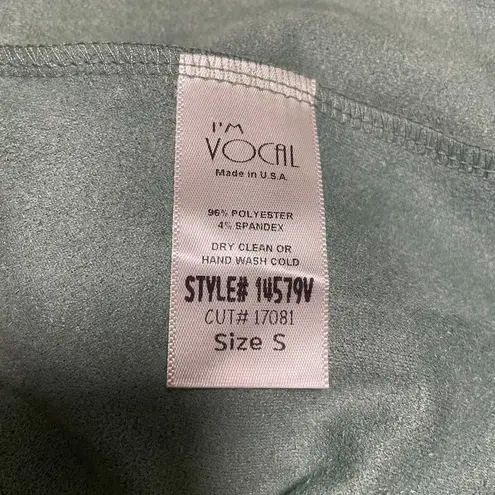 Boho Vixen Vest Faux Suede Embellished Sage Size S