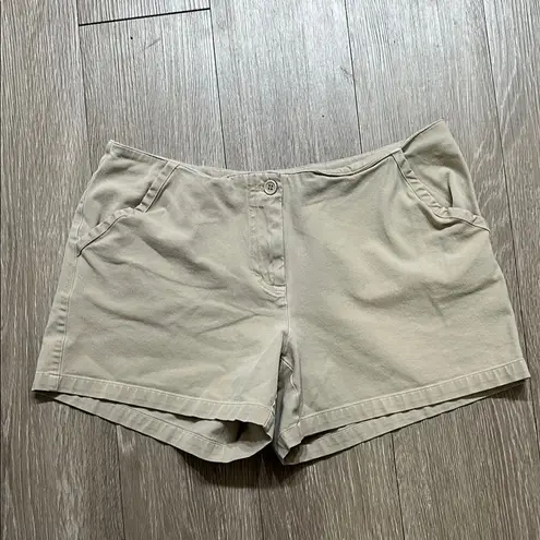 Boston Proper Tan Bermuda Shorts Classic Cotton Blend