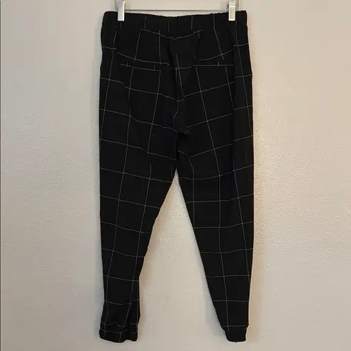 ALBION FIT Albion S Jettsetters Black Windowpane Joggers