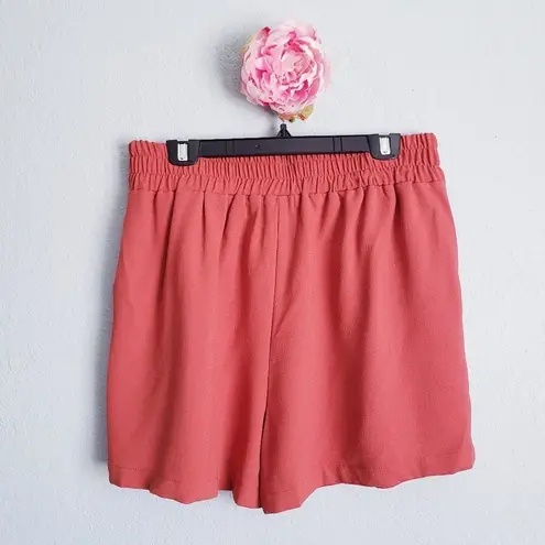 Abound  Burnt Orange High Waisted Belted Pull On Shorts