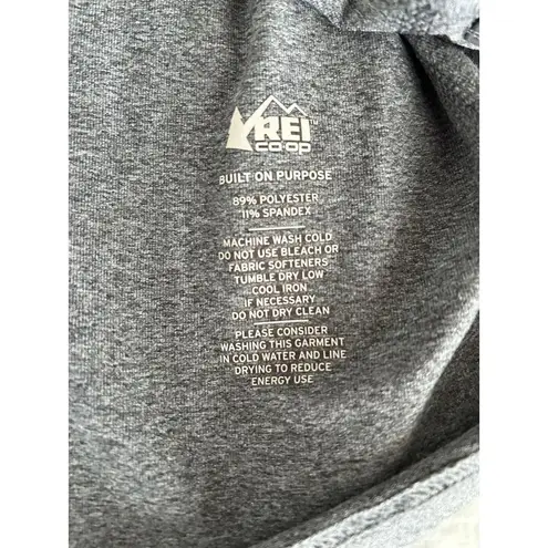 REI 2XL Grey Lightweight Pullover Fleece Zip Active Skiing Hiking Outdoor XXL Gray