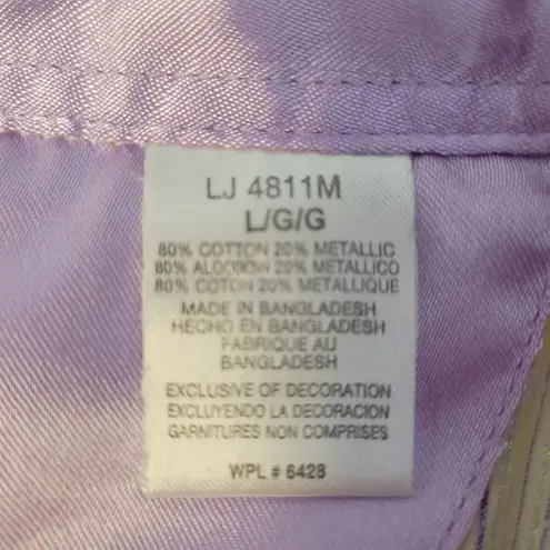 Wrangler Ultra Twenty X Western Show Shirt Jewel Snap Cowgirl Barrel Racing Sz L Purple Size L