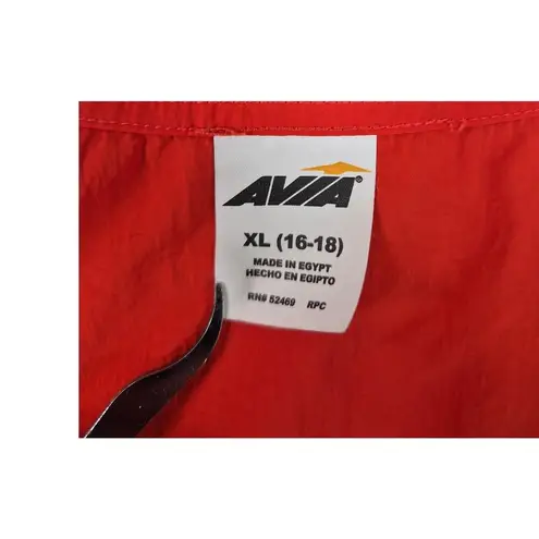 Avia Red/Orange Sport Dress Pockets Adjustable Waist Plus Size 16-18 NWOT