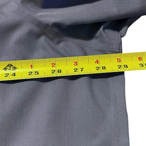 Foxcroft Womens 3/4 Sleeve Wrinkle Free Button Up Tunic Top Size 24W Blue Office - Image 3