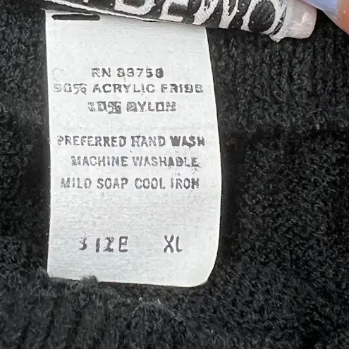 Vintage San Remo Knit Skirt Set Black Size XL