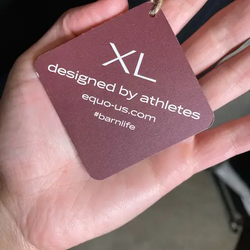 New Equo I just want to drink Champagne and Ride Horses Long Sleeve Top XL Black