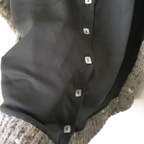 Anthropologie Gray Confetti Oversized Sweater