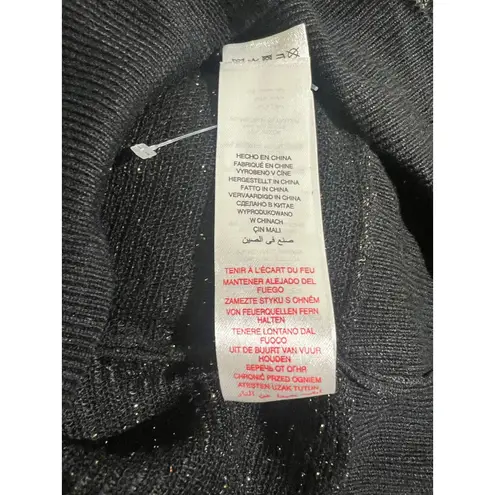 NWT APRICOT Women's Black Glitter Ombre Sparkle Knit Sweater Size S