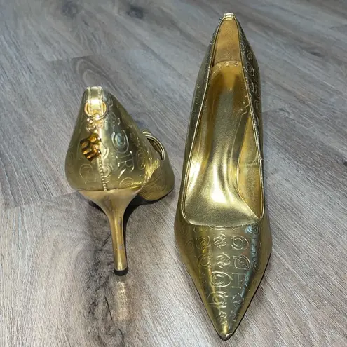Rocawear Gold Embossed Women's Heels Size 8