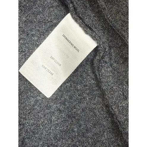 Tahari Gray Merino Wool Vest Size L | Longline Sleeveless Jacket