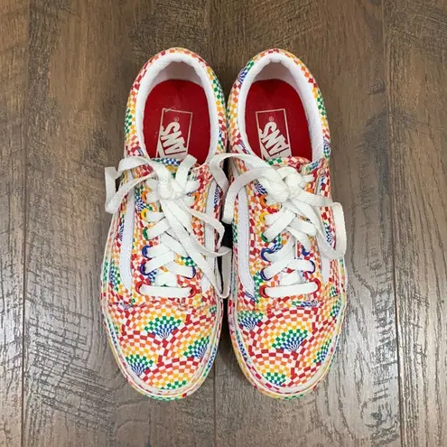 Vans  Old Skool Platform (Pride) Multi True White LGBTQ Shoes