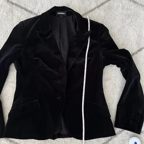 EXPRESS  Velvet One-Button Chic Blazer Size 8 - Image 4