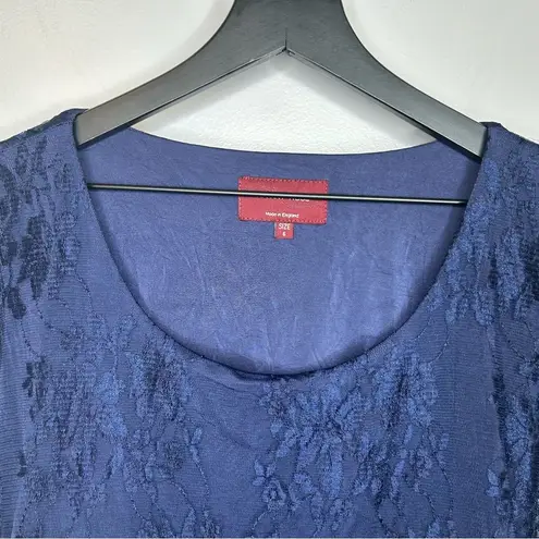 Tiffany Rose April Navy Lace Maternity Nursing Dress Size 6 Blue