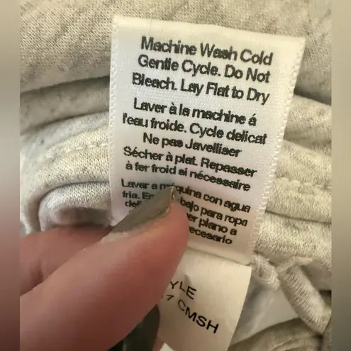 Ink Love & Peace gray cowl neck pullover sweater in heather gray Size XL