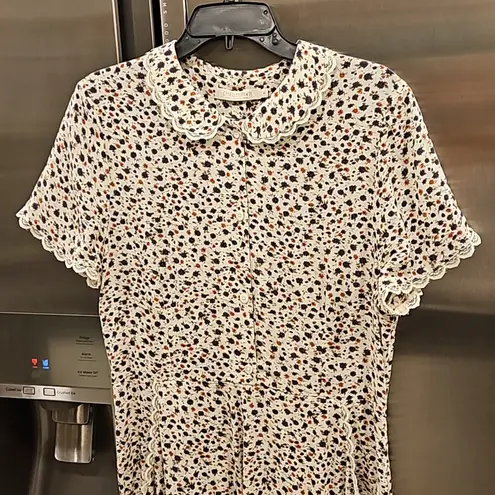 Christy Dawn ππ Sebastian Peter Pan Collar Dress ~ Geranium Calico XL