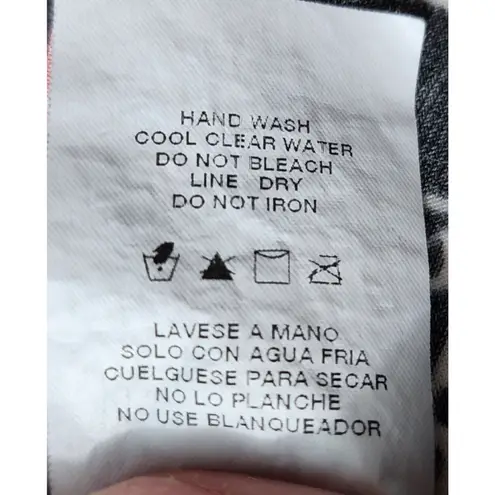 Slimshaper For All Tankini Swimsuit Skirt Set Floral Print Ruched 12 Black