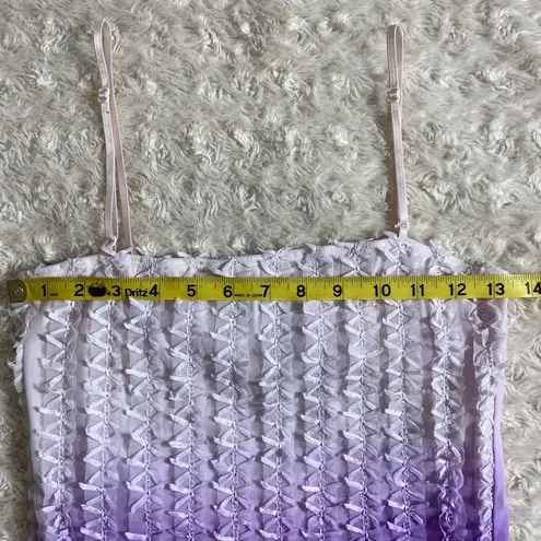 Y2K Fresh + Wear Bows & Sequins Going Out Top M Medium VTG Rare Purple