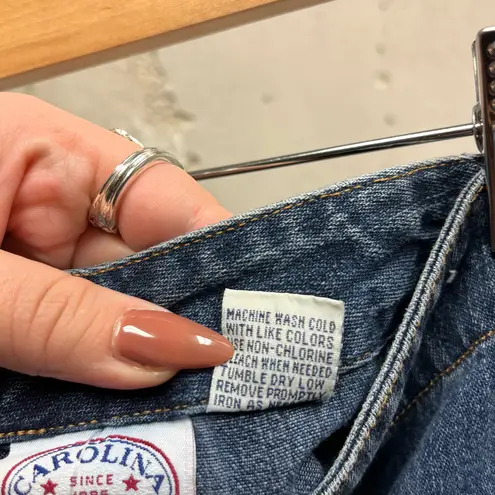 Carolina Blues Lace Up Suede Leather Tie Denim Maxi Skirt Renaissance Modest 10