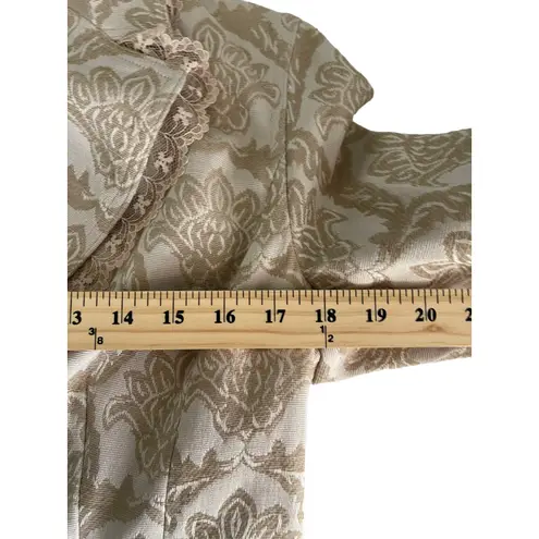 CRAZY HORSE Vintage 90s Button Lace Western Coquette Blazer Jacket