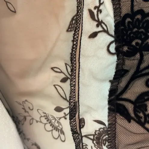 Vintage 90s IC Collection Black Lace Tulle Blazer Jacket size medium