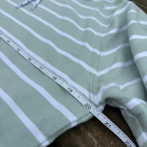 Orvis Green Mint and White Striped Pullover Sweaters | Size S