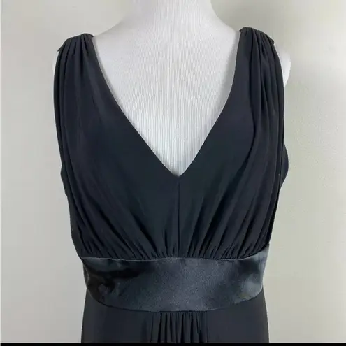 Jones Wear Black Plunge Neckline Maxi Sundress